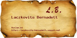 Laczkovits Bernadett névjegykártya